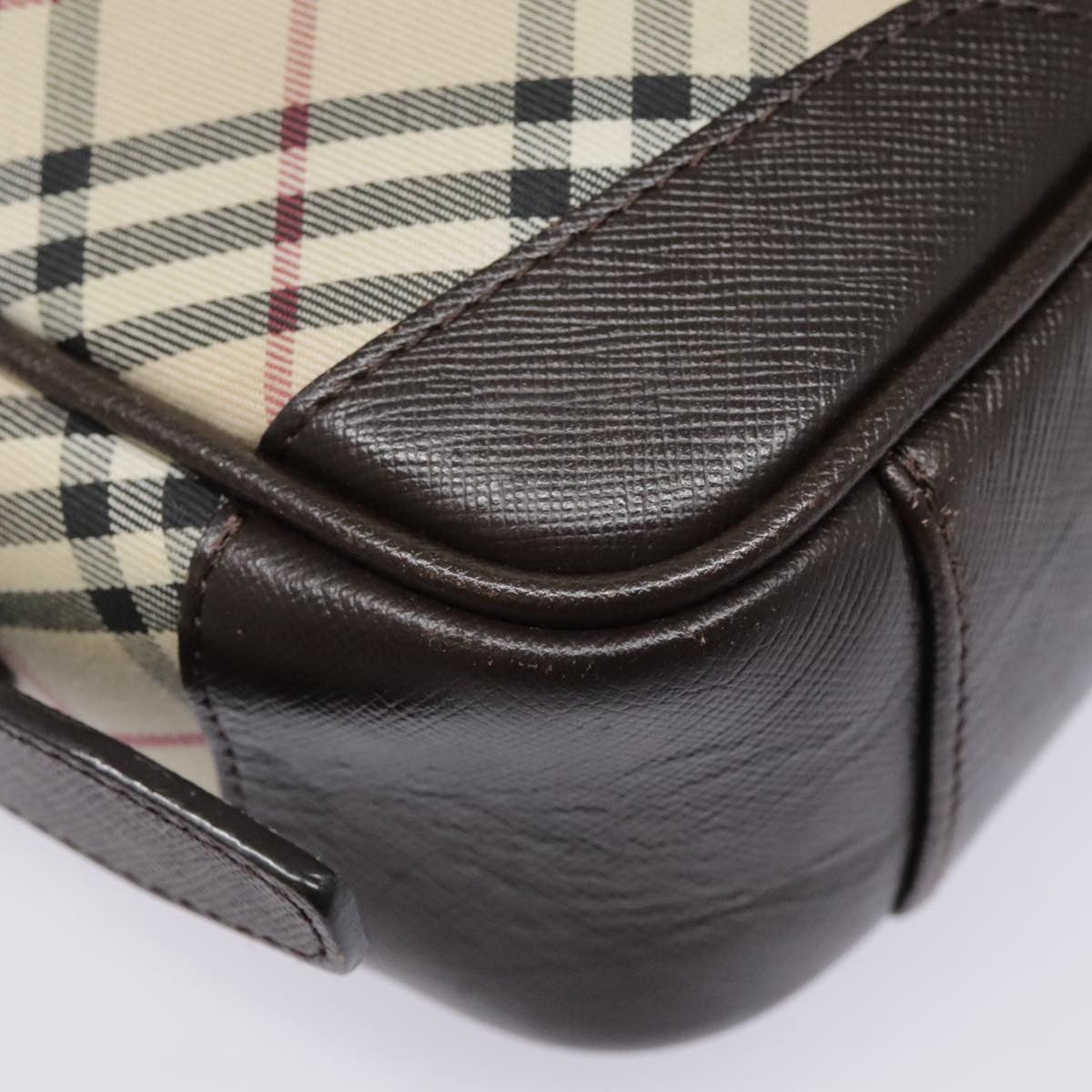 Burberry Camera Crossbody Bag Vintage Check Canvas, BEIGE, CANVAS, Shoulder bag