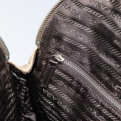 Prada Vintage Handbag Canvas, BEIGE, CANVAS, Handbag