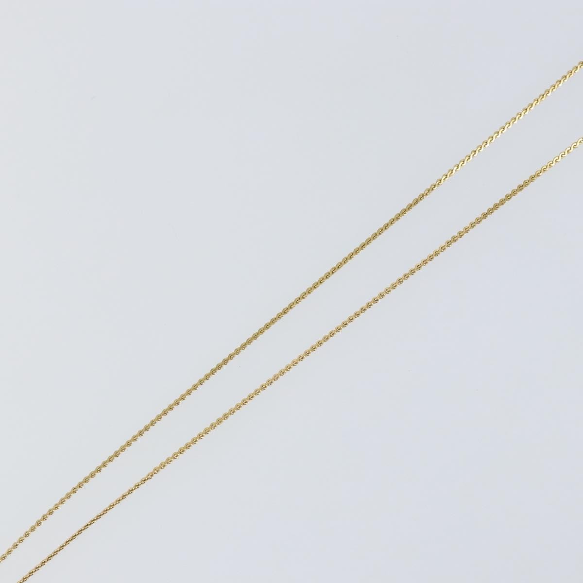 Christian Dior CD Pendant Necklace Metal and Crystals, GOLD, METAL, Necklace