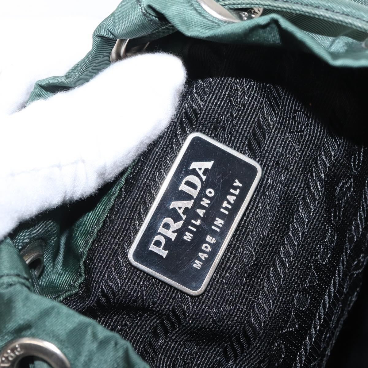 Prada Front Pocket Backpack Tessuto, GREEN, NYLON, Backpack