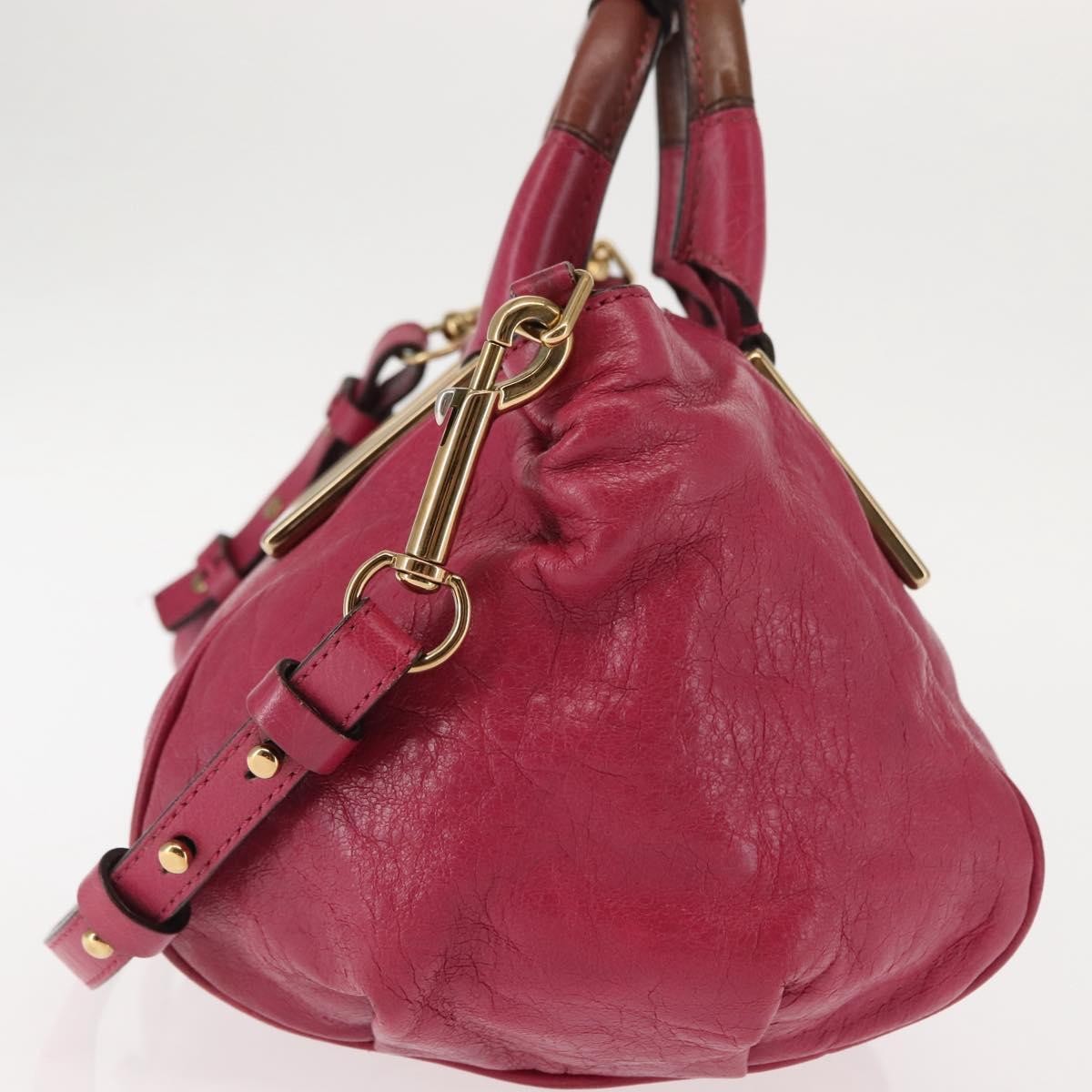 Chloe Ethel Handbag Leather, PINK, LEATHER, Handbag