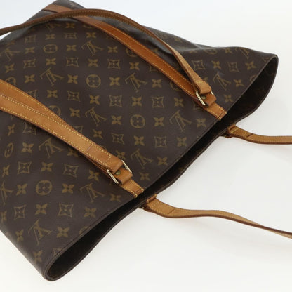 Louis Vuitton Shopping Sac Handbag Monogram Canvas, BROWN, CANVAS, Tote bag