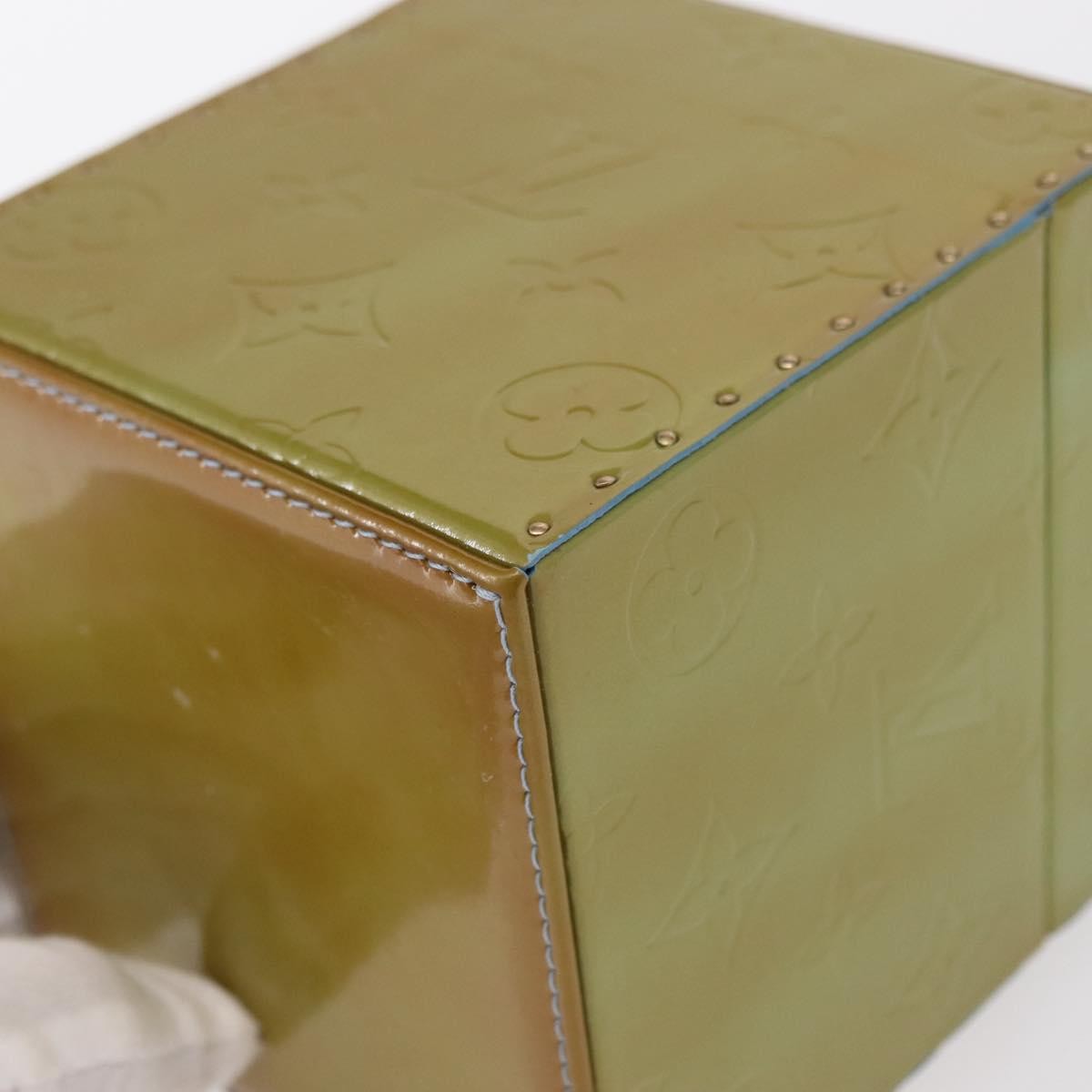 Louis Vuitton Bleecker Box Bag Monogram Vernis, Green, Patent Leather, Clutch