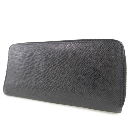Louis Vuitton Zippy wallet vertical Taïga, BLACK, LEATHER, Wallets