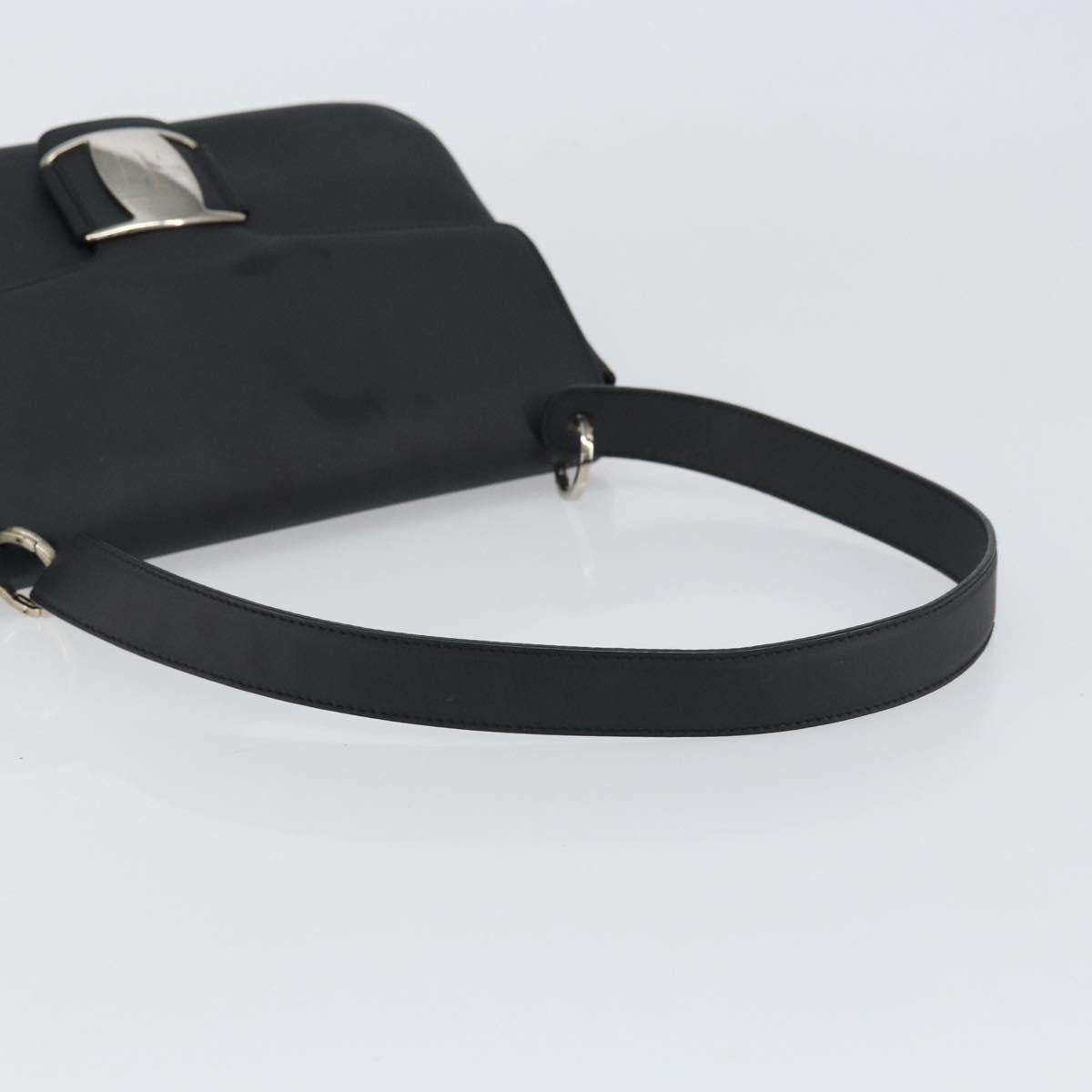 Salvatore Ferragamo Vala Shoulder Bag Patent Leather, BLACK, PATENT_LEATHER, Shoulder bag