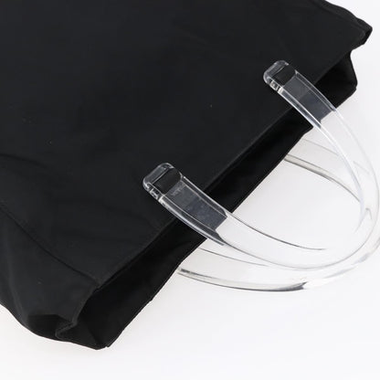 Prada Resin Handle Tote Tessuto, BLACK, NYLON, Tote bag
