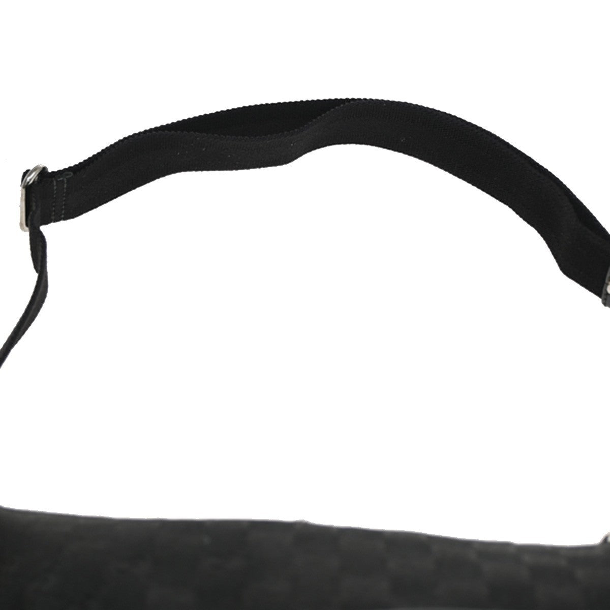 Gucci Zip Messenger GG Canvas with Perforated Leather, BLACK, CANVAS, Shoulder bag