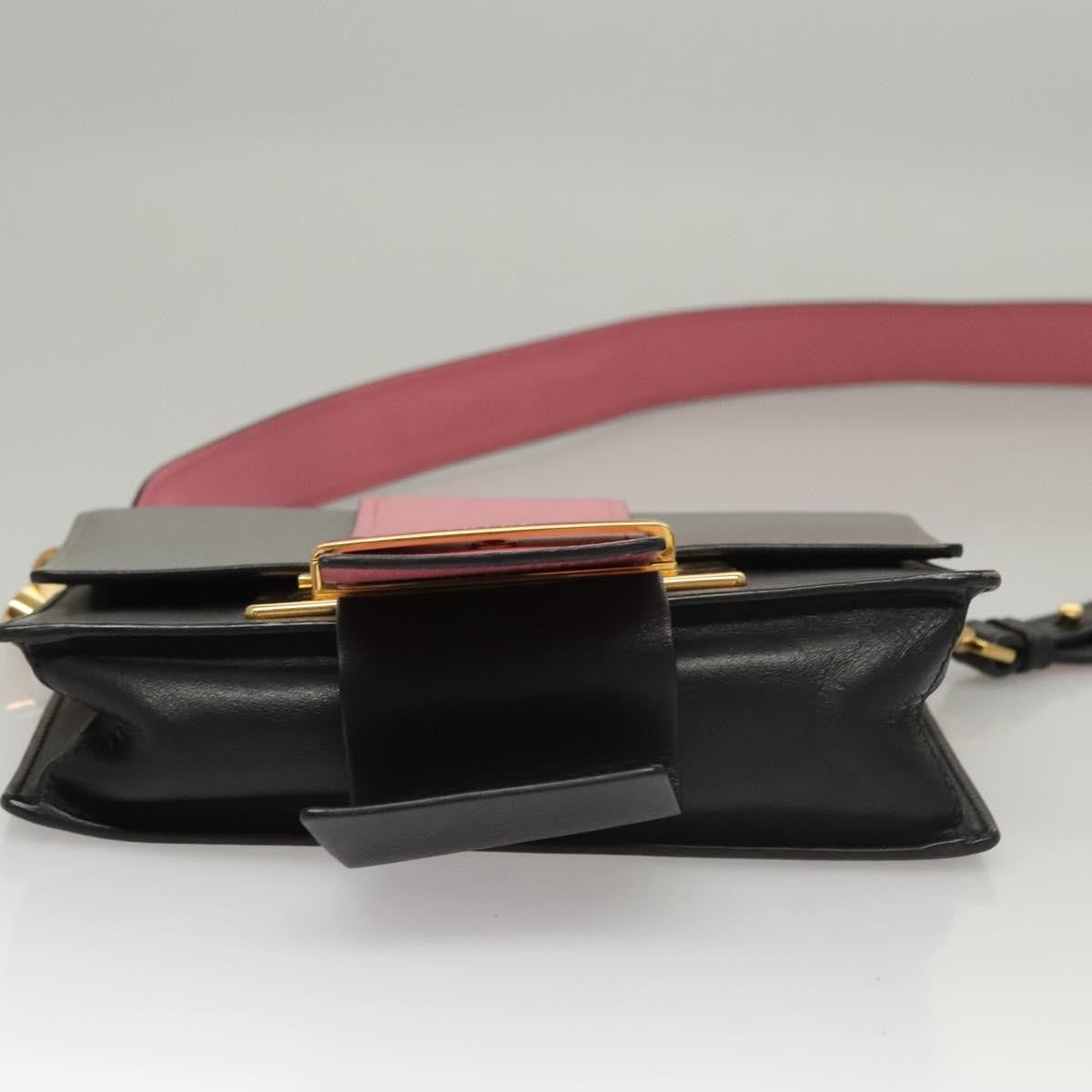 Prada Metal Ribbon Shoulder Bag City Calfskin, GRAY, LEATHER, Shoulder bag