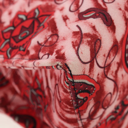 Loewe Paula's Ibiza Cushion Tote Printed Canvas, RED, CANVAS, Tote bag