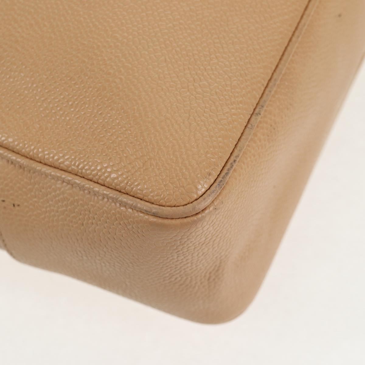 Chanel Coco Mark Leather, BEIGE, LEATHER, Handbag