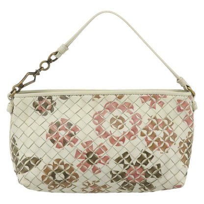 Bottega Veneta Intrecciato Clutch bag Leather, White, Leather, Clutch