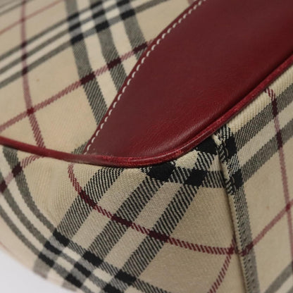 Burberry Shoulder Bag Nova Check Canvas, BEIGE, CANVAS, Shoulder bag