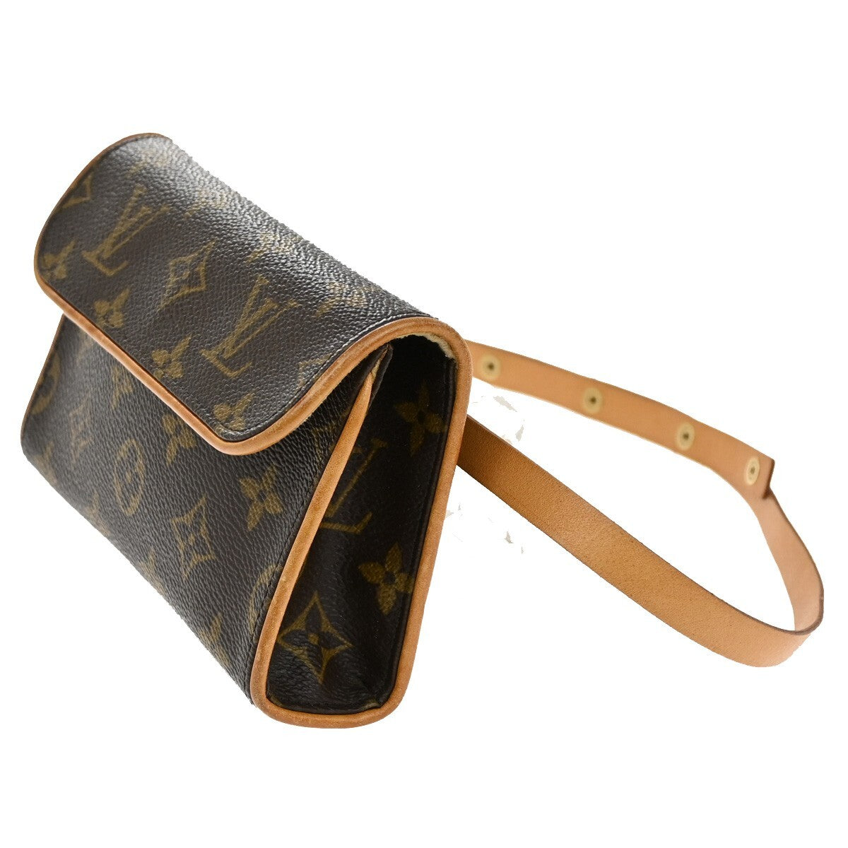 Louis Vuitton Florentine Waist Bag Monogram Canvas, BROWN, CANVAS, Crossbody bag