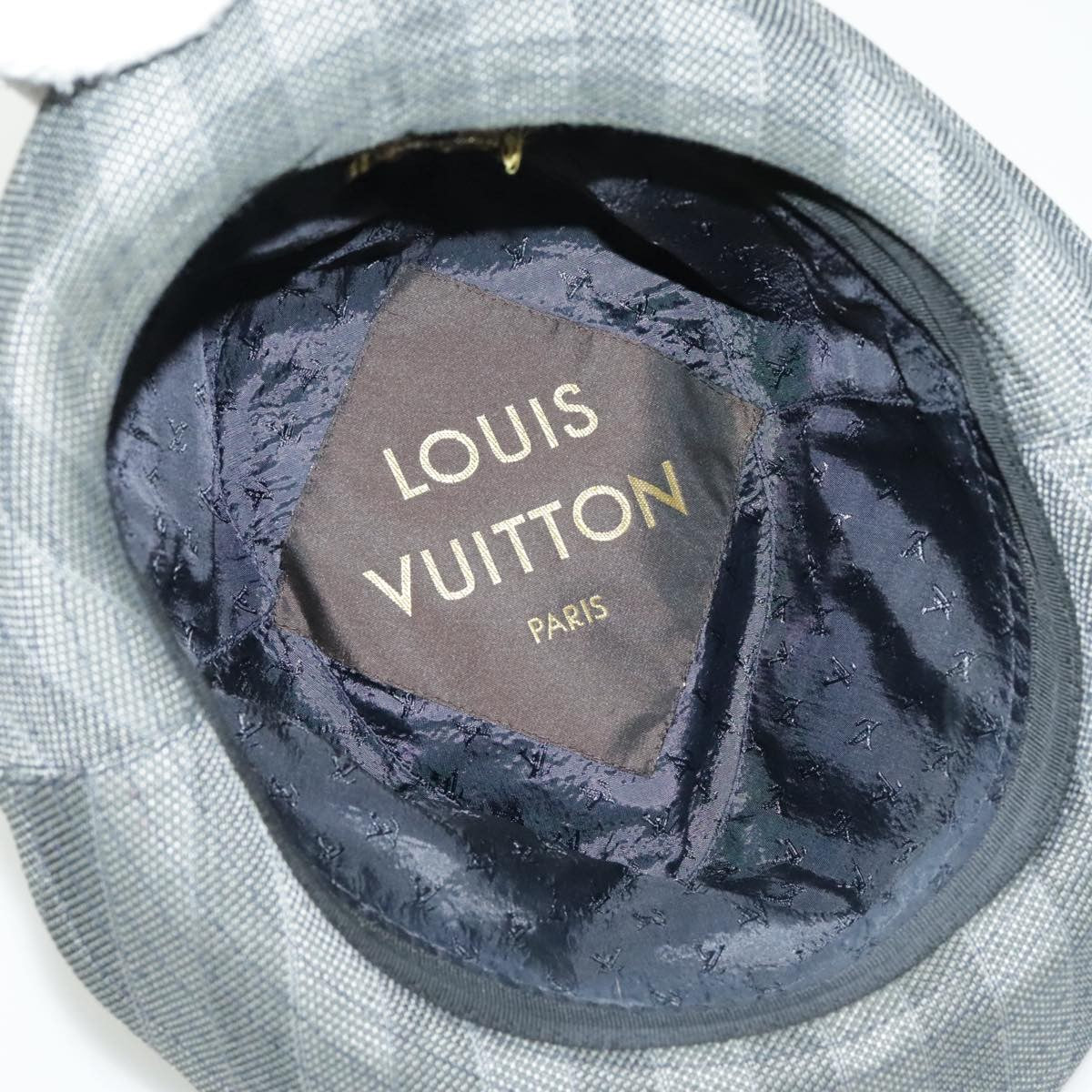 Louis Vuitton LV Graphical Hat Cotton, GRAY, COTTON, Head accessory