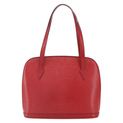 Louis Vuitton Lussac Handbag Epi Leather, RED, LEATHER, Shoulder bag