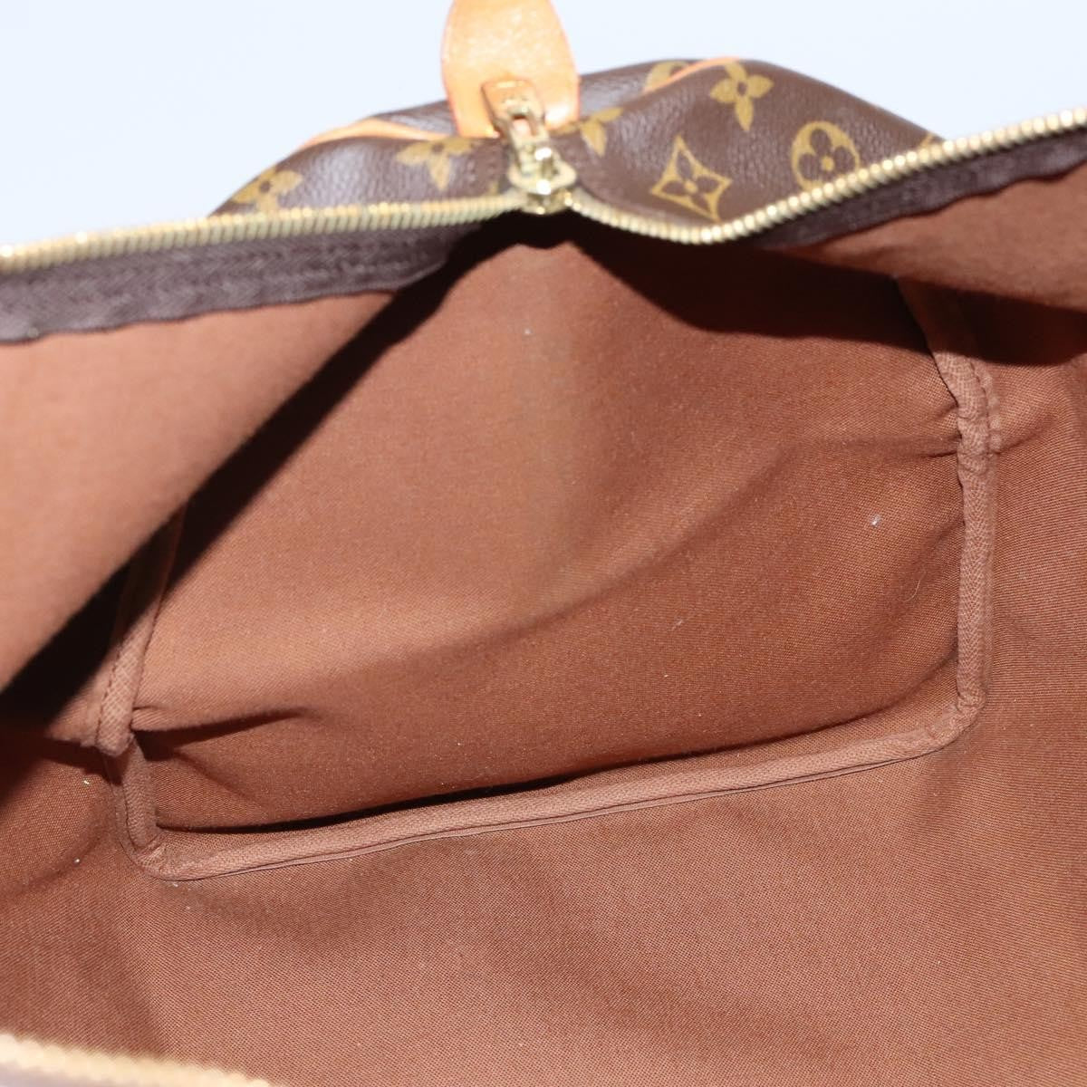 Louis Vuitton Keepall Bag Monogram Canvas, BROWN, CANVAS, Travel bag