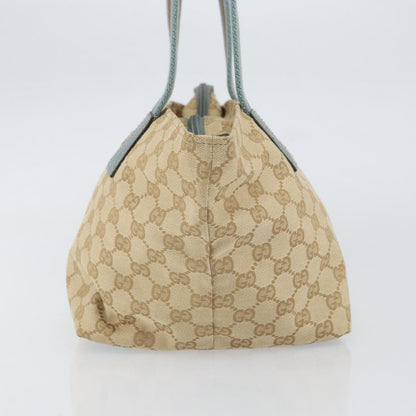 Gucci Web Zip Tote GG Canvas, BEIGE, CANVAS, Tote bag