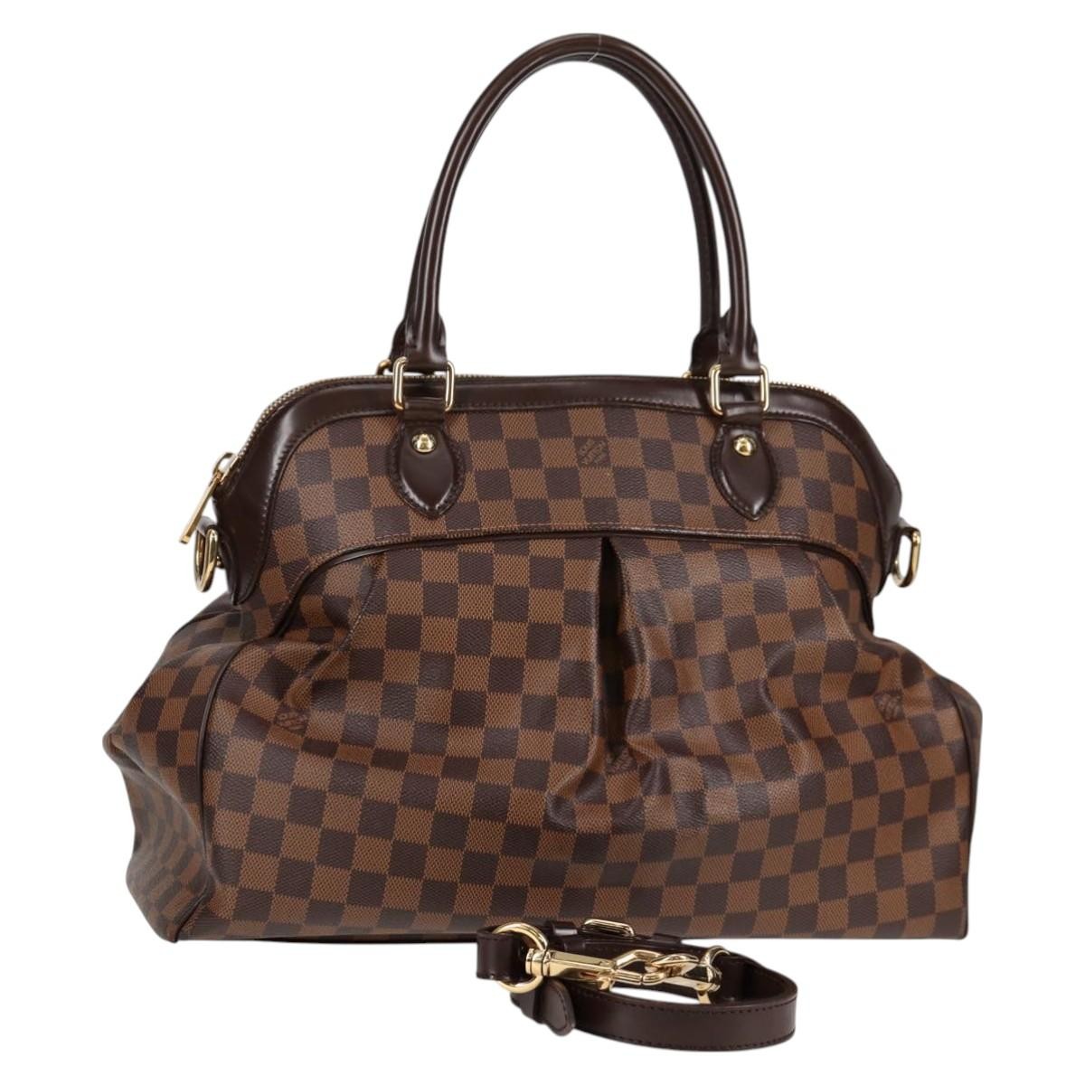 Louis Vuitton Trevi Handbag Damier, BROWN, CANVAS, Handbag