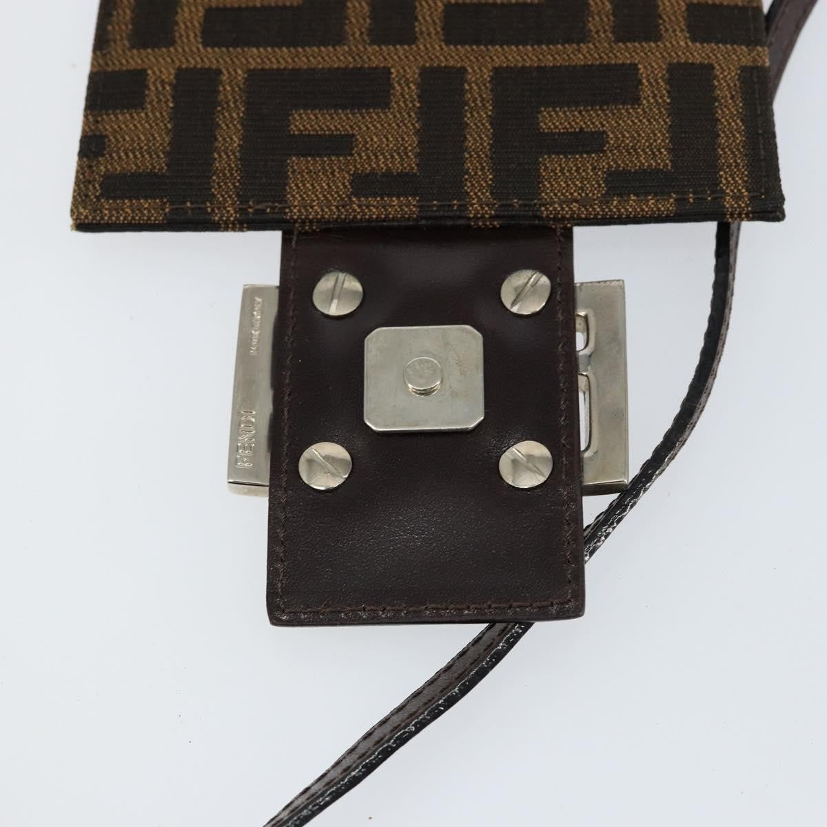 Fendi Vintage Flap Clutch Zucca canvas, BROWN, CANVAS, Clutche & pouche