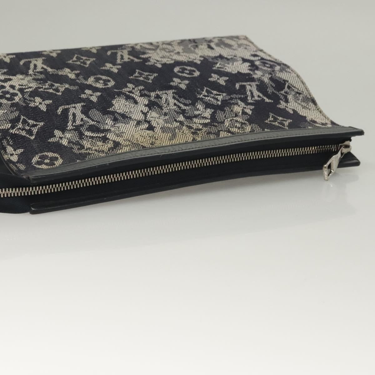 Louis Vuitton Pochette Voyage Monogram Tapestry Canvas, NAVY, CANVAS, Clutche & pouche