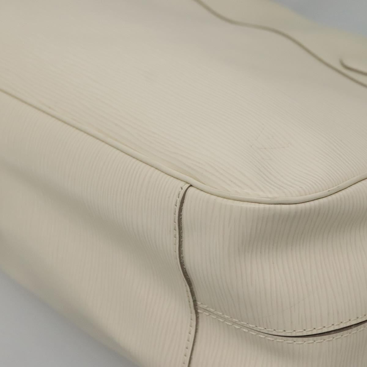 Louis Vuitton Passy Tote Epi Leather, WHITE, LEATHER, Tote bag