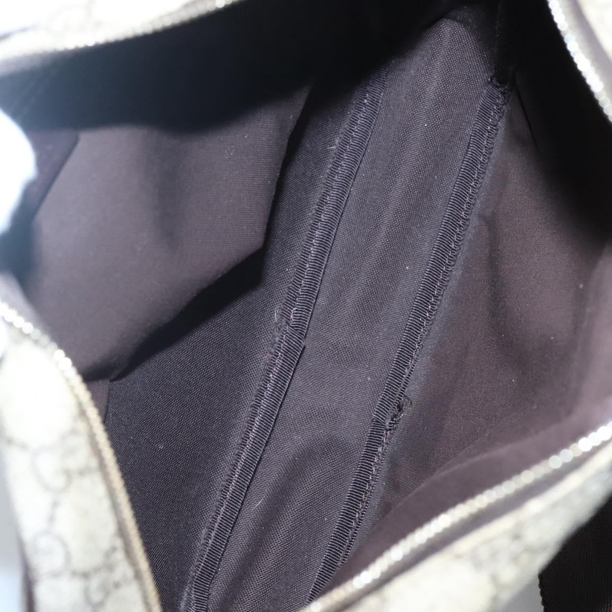 Gucci Front Zip Messenger GG Coated Canvas, BEIGE, CANVAS, Shoulder bag