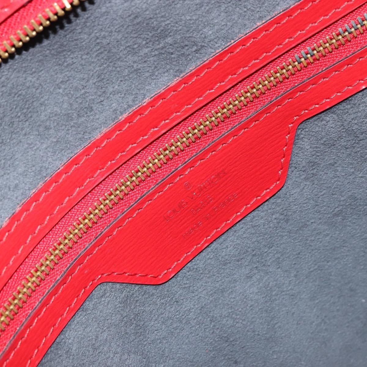 Louis Vuitton Saint Jacques Handbag Epi Leather, RED, LEATHER, Shoulder bag