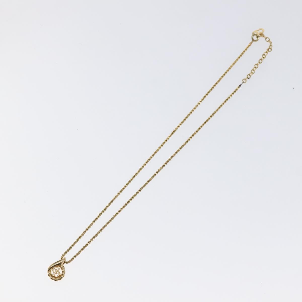 Christian Dior CD Pendant Necklace Gold-plated, GOLD, GOLD_PLATED, Necklace