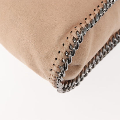 Stella McCartney Falabella Fold Over Bag Faux Suede, BEIGE, SUEDE, Crossbody bag