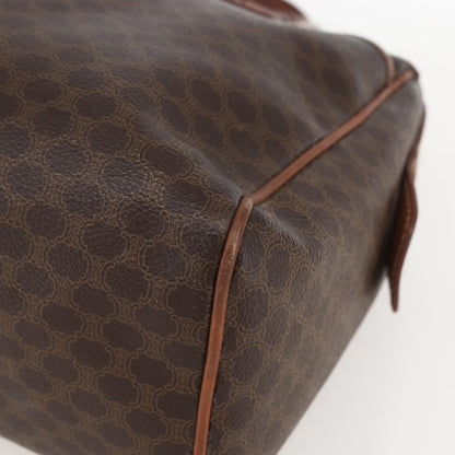 Celine Macadam Handbag Macadam with leather, BROWN, PVC, Handbag