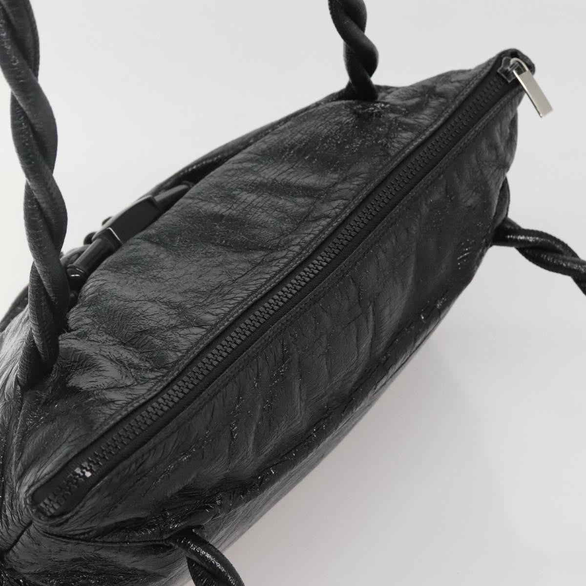 Salvatore Ferragamo Gancini Shoulder Bag Leather, BLACK, LEATHER, Shoulder bag