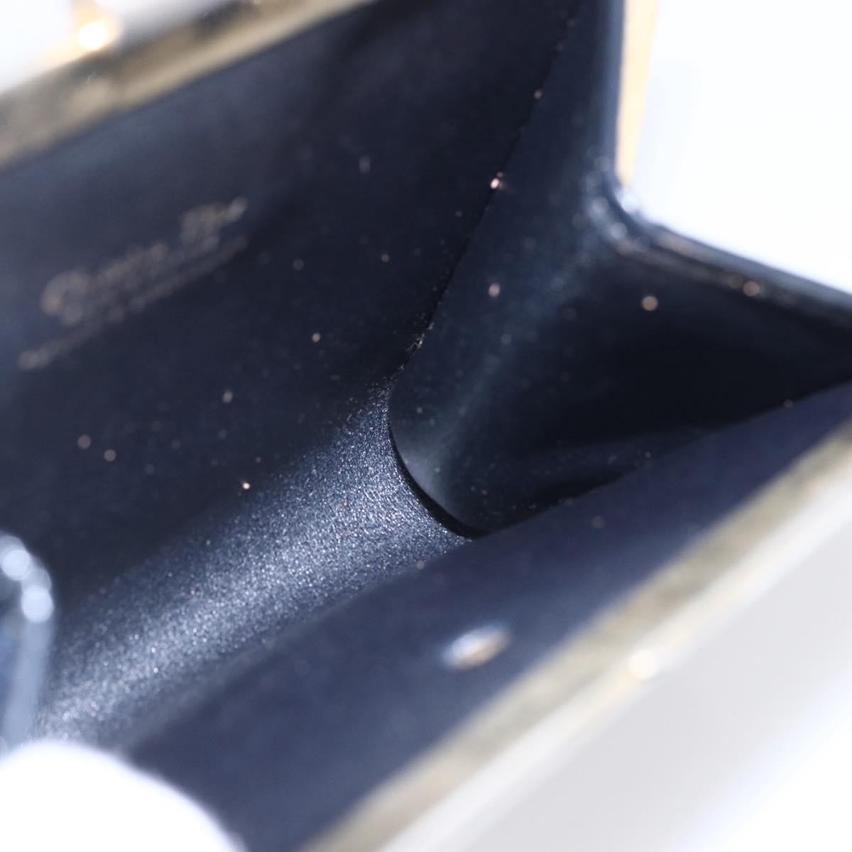 Christian Dior Vintage Trotter Pouch Canvas, NAVY, CANVAS, Clutche & pouche