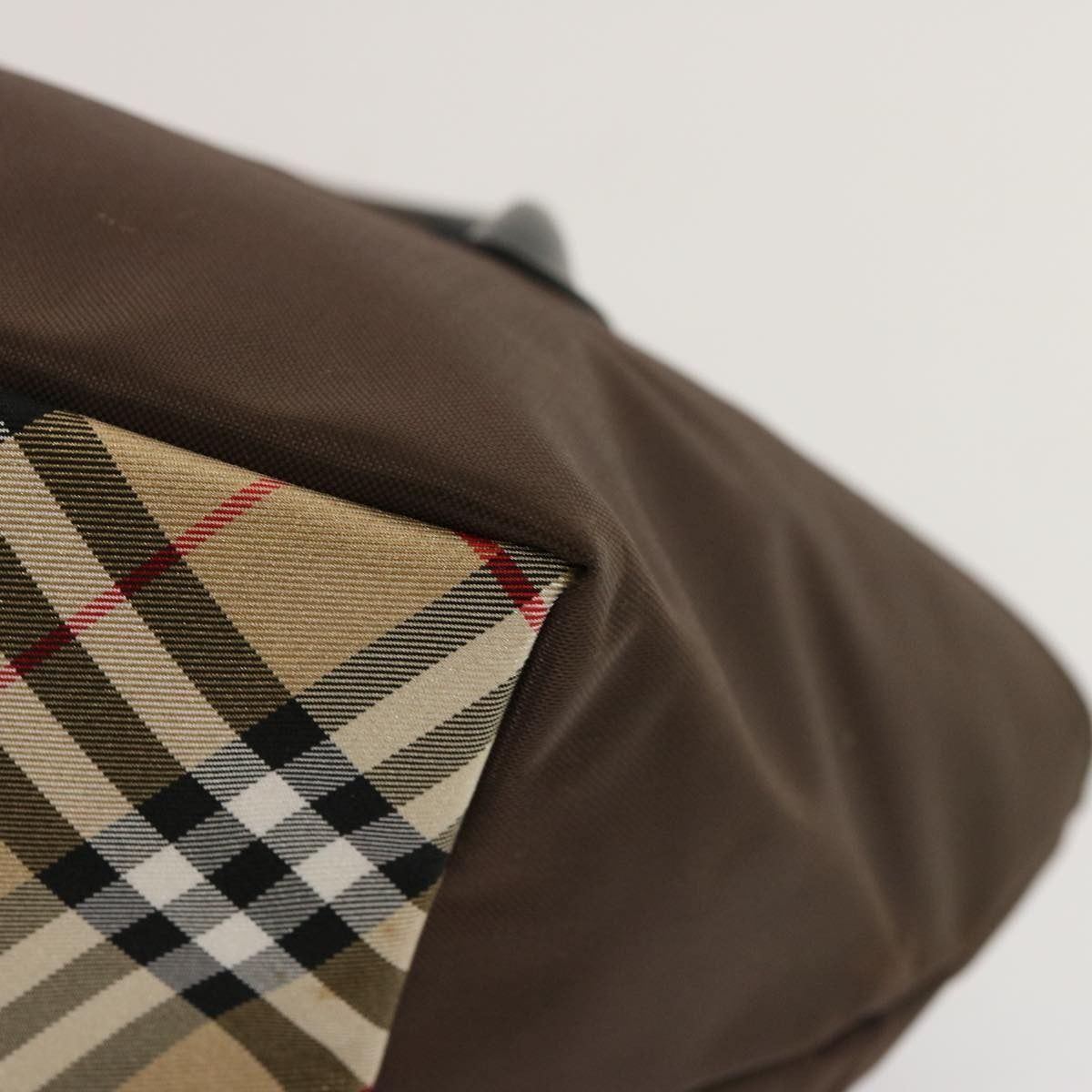 Burberry Nova Check Tote Nylon, BROWN, NYLON, Tote bag