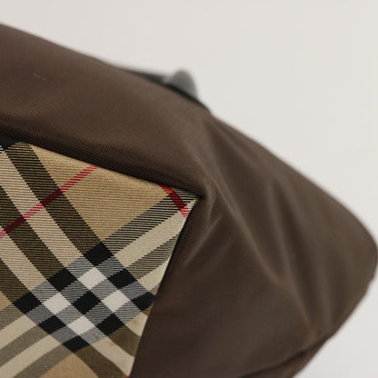 Burberry Nova Check Tote Nylon, BROWN, NYLON, Tote bag