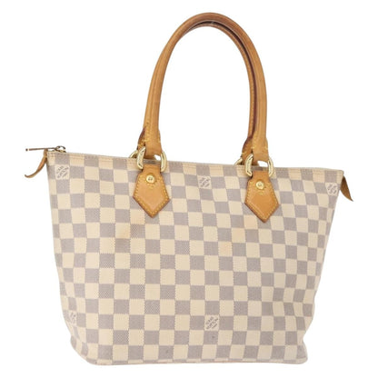 Louis Vuitton Saleya Handbag Damier, WHITE, CANVAS, Tote bag