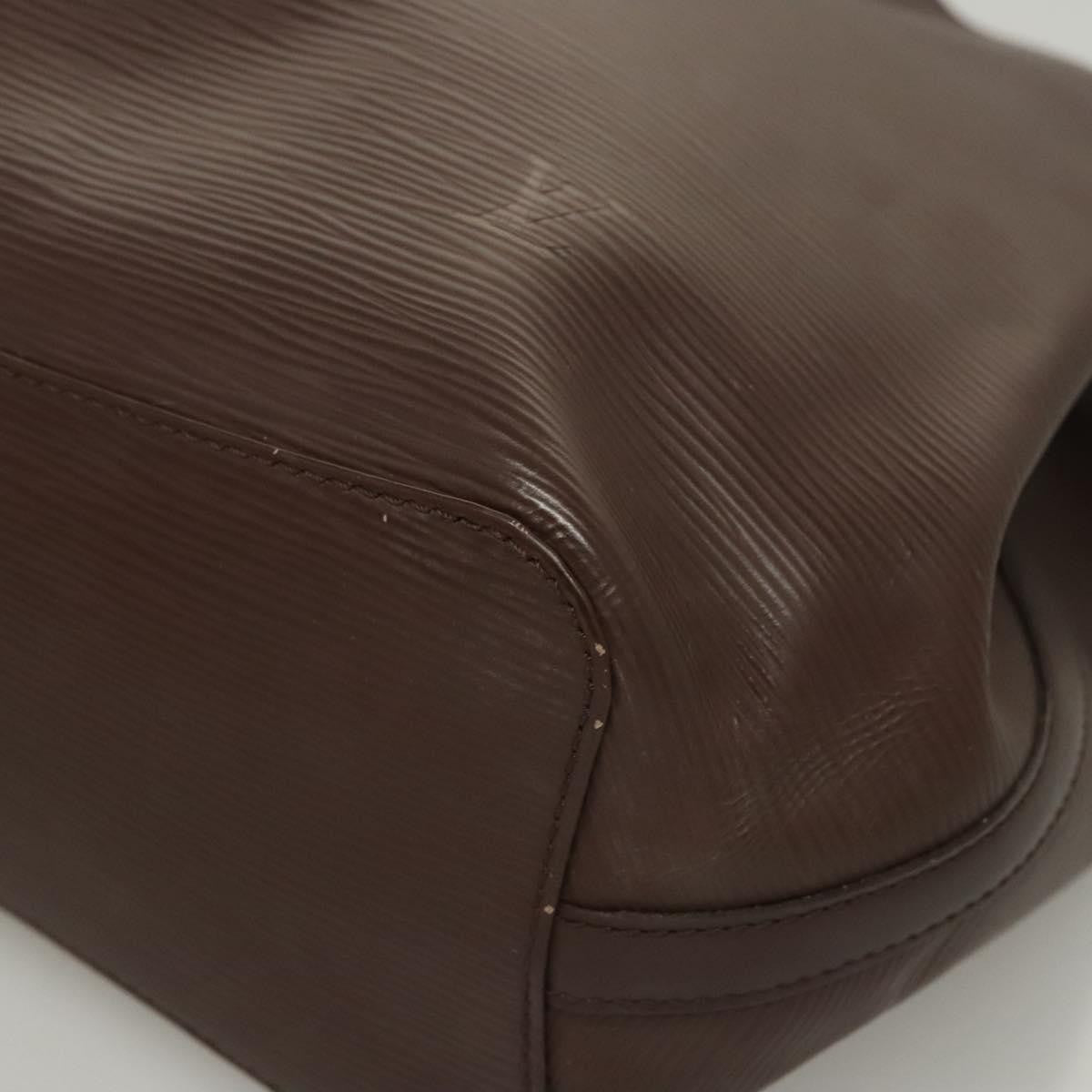 Louis Vuitton Mandara Handbag Epi Leather, BROWN, LEATHER, Shoulder bag