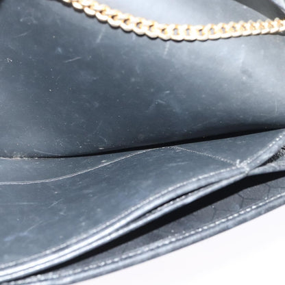 Christian Dior Vintage Honeycomb chain Canvas, BLACK, CANVAS, Handbag