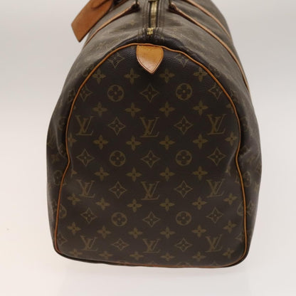 Louis Vuitton Keepall Bag Monogram Canvas, BROWN, CANVAS, Travel bag