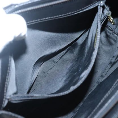 Chanel Vintage CC Front Pocket Tote Quilted Leather, BLACK, LEATHER, Tote bag