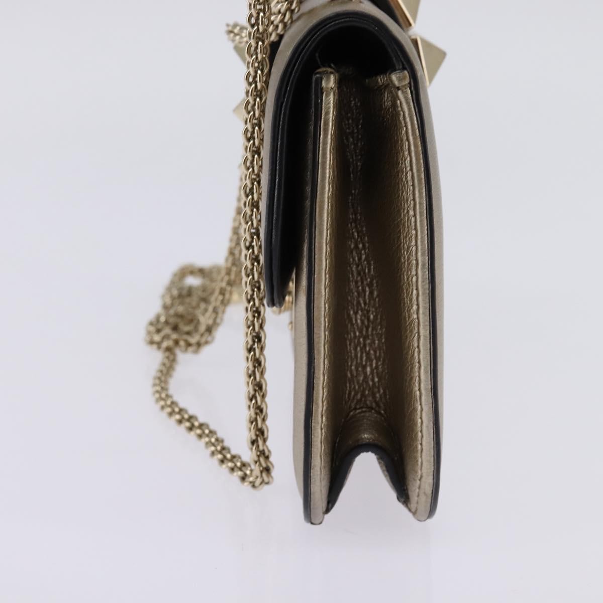 Valentino Garavani Glam Lock Shoulder Bag Leather, GOLD, LEATHER, Shoulder bag