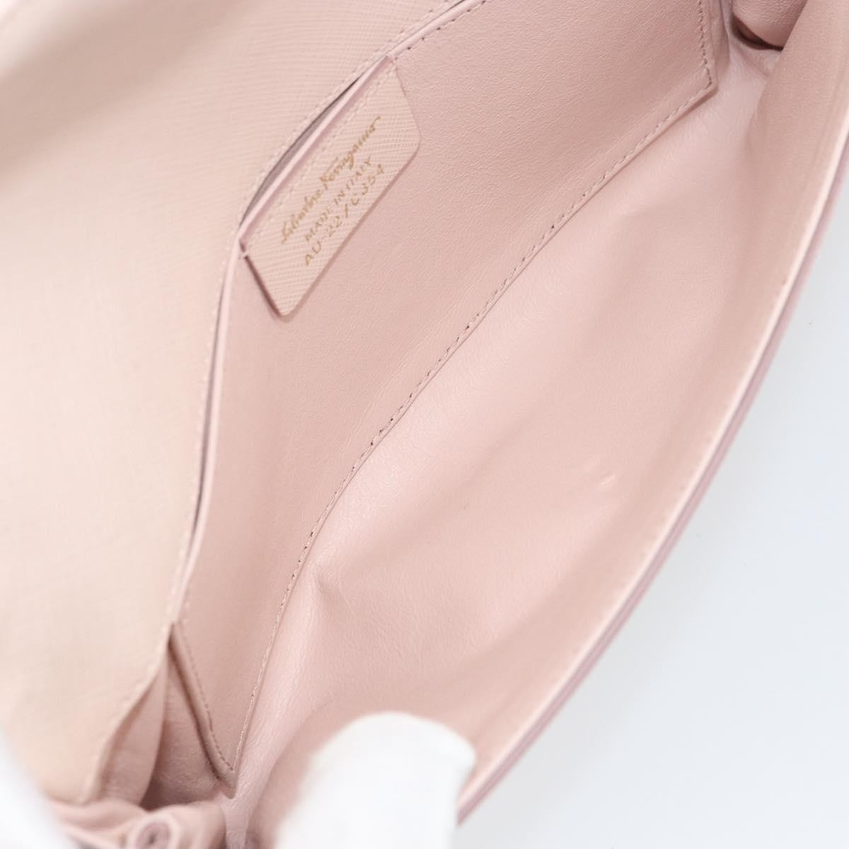 Salvatore Ferragamo Vala Shoulder Bag Leather, PINK, LEATHER, Shoulder bag