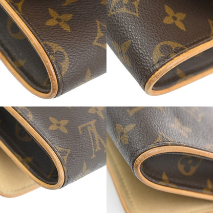 Louis Vuitton Twin Handbag Monogram Canvas, Brown, Canvas, Clutch