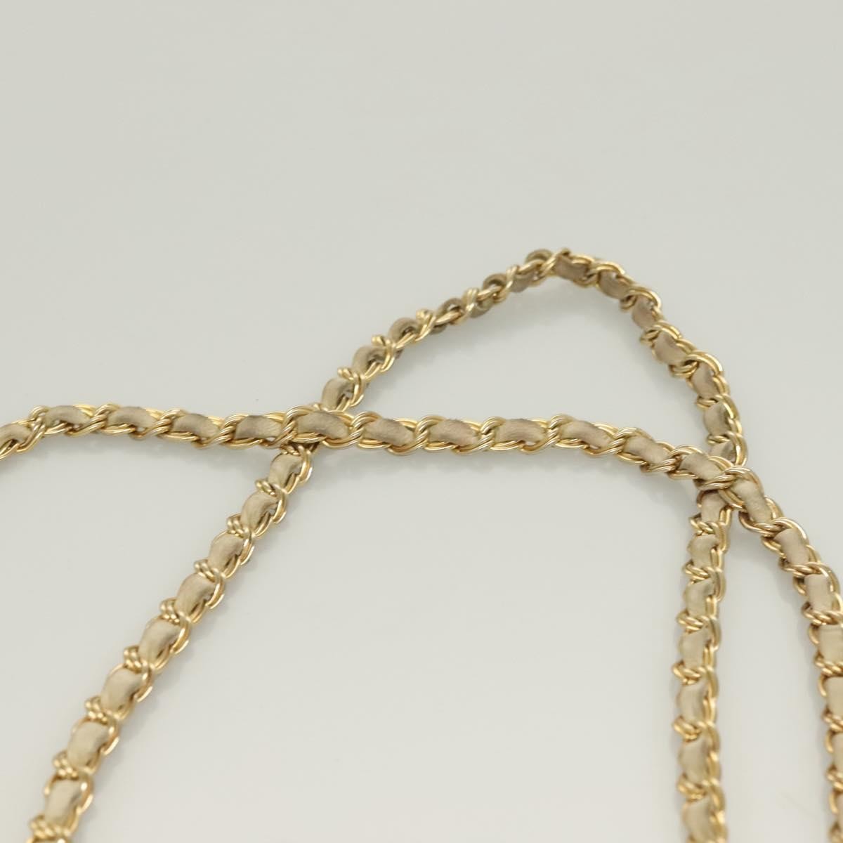 Bally Vintage Chain Shoulder Bag Quilted Leather, WHITE, LEATHER, Shoulder bag