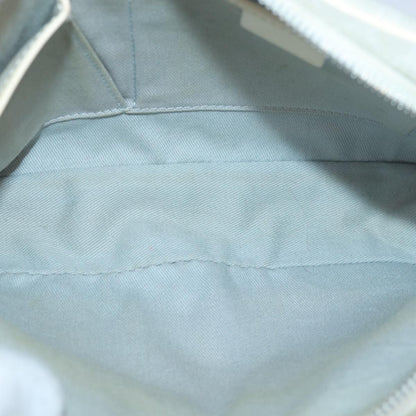 Celine Vintage Macadam Shoulder Bag Canvas and Leather, GRAY, CANVAS, Shoulder bag