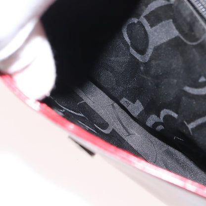 Salvatore Ferragamo Gancini Shoulder Bag Leather, RED, PATENT_LEATHER, Shoulder bag