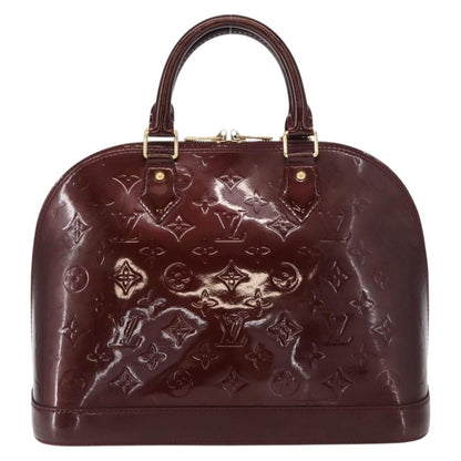 Louis Vuitton Alma Handbag Patent Leather, Red, Patent Leather, Handbag
