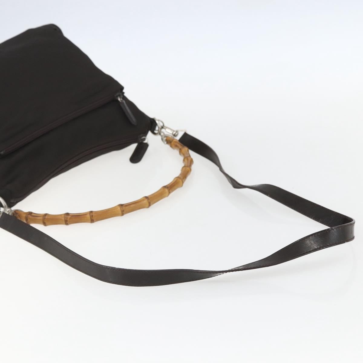 Gucci Vintage Handbag Nylon, BROWN, NYLON, Handbag