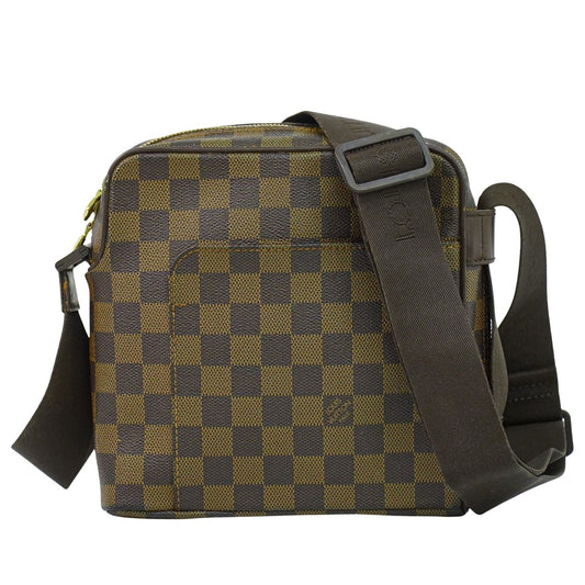 Louis Vuitton Olav Handbag Damier, BROWN, CANVAS, Shoulder bag