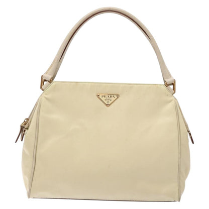 Prada Vintage Handbag Tessuto, BEIGE, NYLON, Handbag