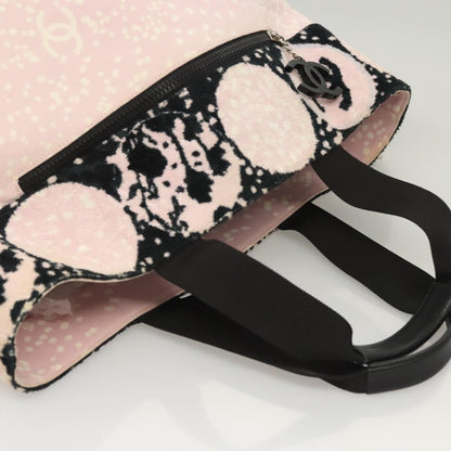 Chanel Biarritz Tote Quilted Canvas, PINK, CANVAS, Tote bag